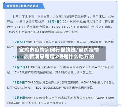 宝鸡市疫情病例行程轨迹/宝鸡疫情最新消息新增2例是什么地方的-第2张图片