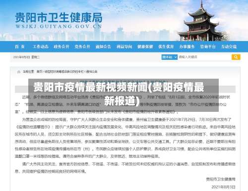 贵阳市疫情最新视频新闻(贵阳疫情最新报道)-第2张图片