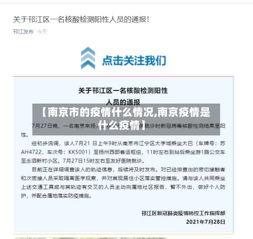 【南京市的疫情什么情况,南京疫情是什么疫情】