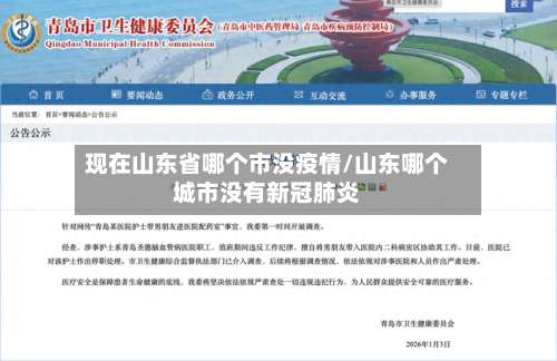 现在山东省哪个市没疫情/山东哪个城市没有新冠肺炎