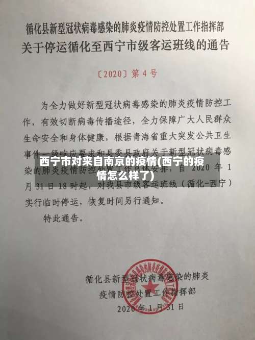 西宁市对来自南京的疫情(西宁的疫情怎么样了)-第2张图片