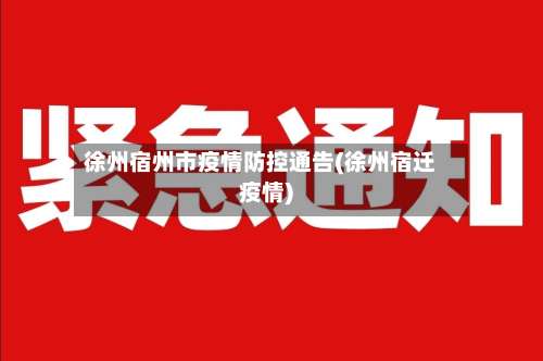 徐州宿州市疫情防控通告(徐州宿迁疫情)-第2张图片