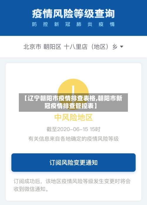 【辽宁朝阳市疫情排查表格,朝阳市新冠疫情排查管控表】
