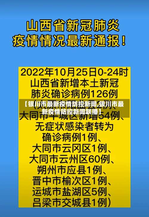【银川市最新疫情防控新闻,银川市最新疫情防控新闻联播】