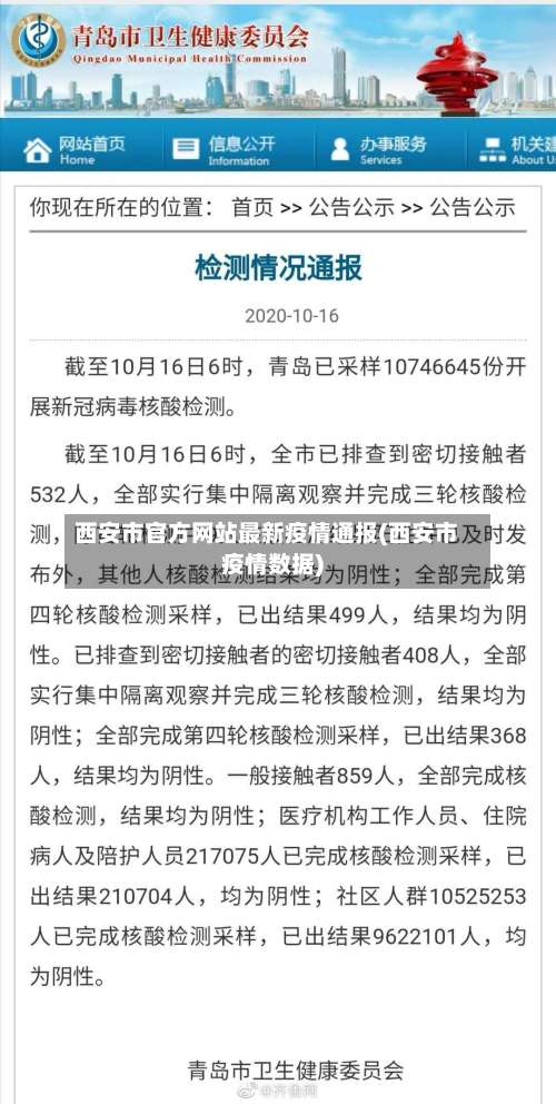 西安市官方网站最新疫情通报(西安市疫情数据)