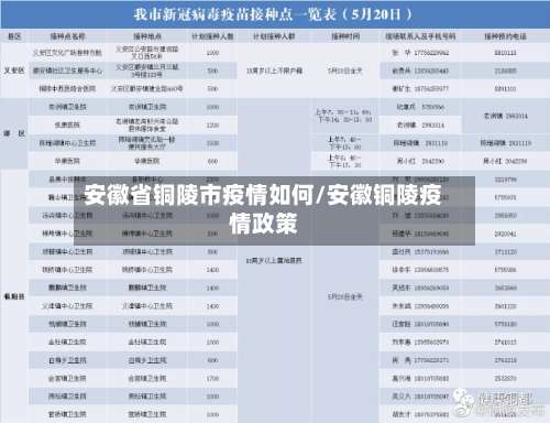安徽省铜陵市疫情如何/安徽铜陵疫情政策