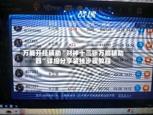 万能开挂辅助“财神十三张万能辅助器	”详细分享装挂步骤教程-第2张图片