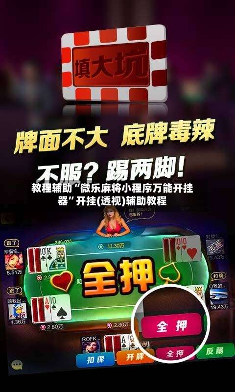 教程辅助“微乐麻将小程序万能开挂器”开挂(透视)辅助教程