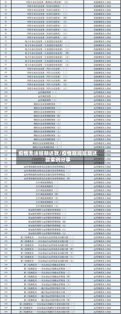 疫情无法延期还款/疫情期间延期还款案例分享