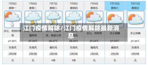 江门疫情解除/江门疫情解除最新消息