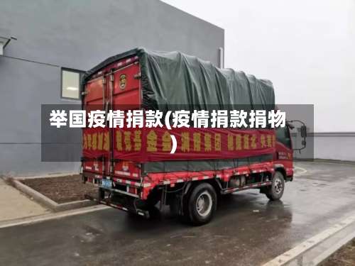 举国疫情捐款(疫情捐款捐物)-第2张图片