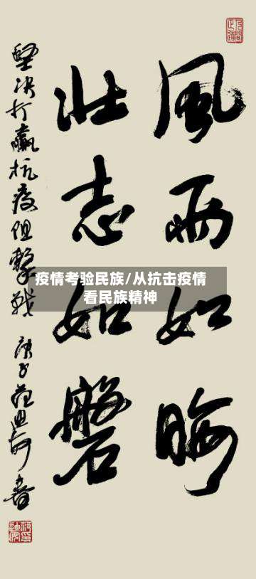 疫情考验民族/从抗击疫情看民族精神