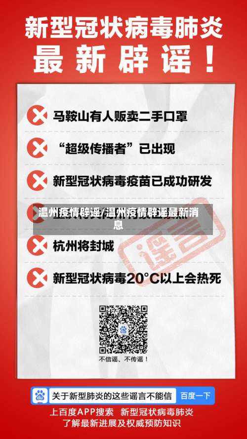 温州疫情辟谣/温州疫情辟谣最新消息