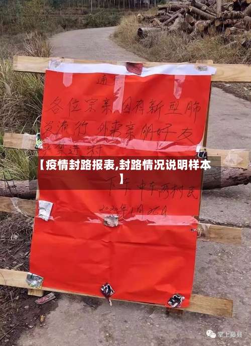 【疫情封路报表,封路情况说明样本】-第2张图片