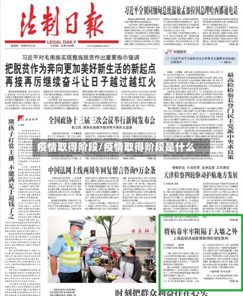 疫情取得阶段/疫情取得阶段是什么