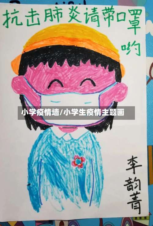 小学疫情墙/小学生疫情主题画