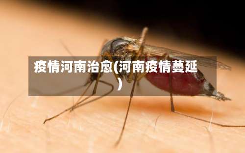 疫情河南治愈(河南疫情蔓延)-第3张图片