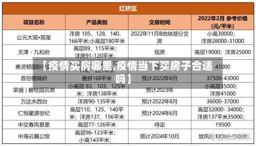 【疫情买房哪里,疫情当下买房子合适吗】-第3张图片