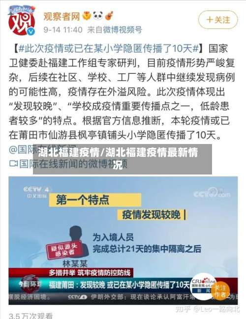 湖北福建疫情/湖北福建疫情最新情况-第3张图片