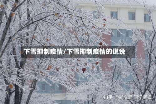 下雪抑制疫情/下雪抑制疫情的说说-第2张图片