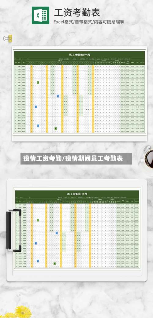 疫情工资考勤/疫情期间员工考勤表