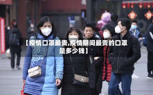 【疫情口罩最贵,疫情期间最贵的口罩是多少钱】-第2张图片