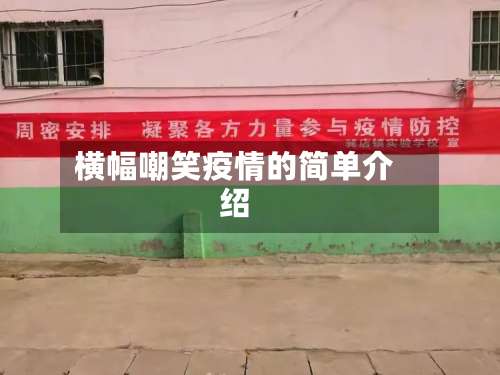 横幅嘲笑疫情的简单介绍
