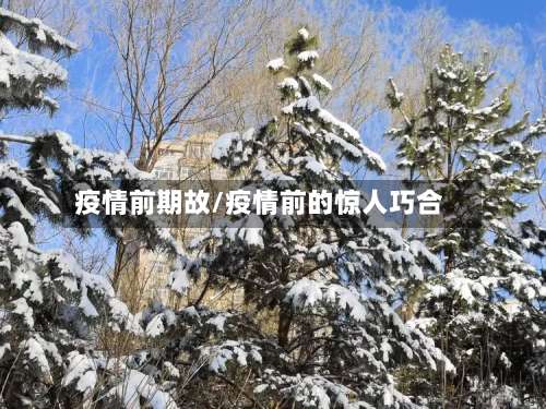 疫情前期故/疫情前的惊人巧合-第3张图片