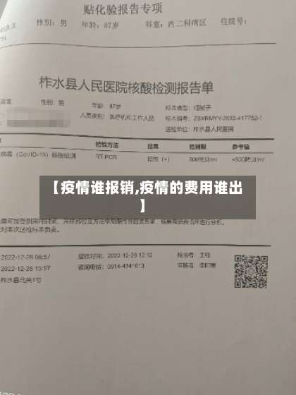 【疫情谁报销,疫情的费用谁出】