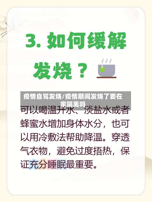 疫情自驾发烧/疫情期间发烧了要在家隔离吗-第2张图片