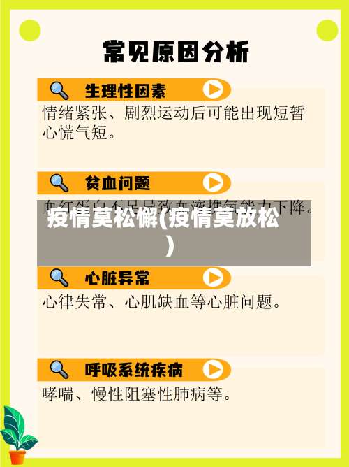疫情莫松懈(疫情莫放松)-第2张图片