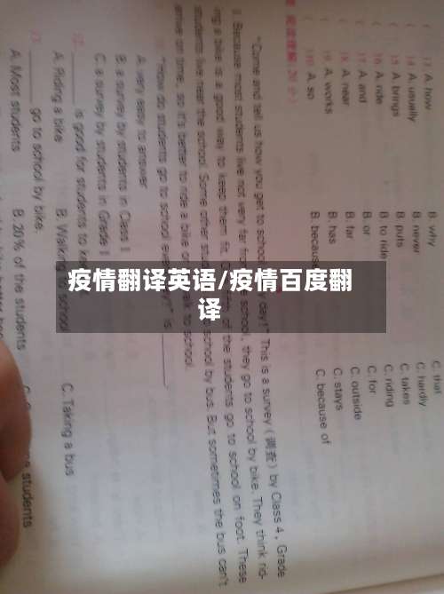 疫情翻译英语/疫情百度翻译-第2张图片